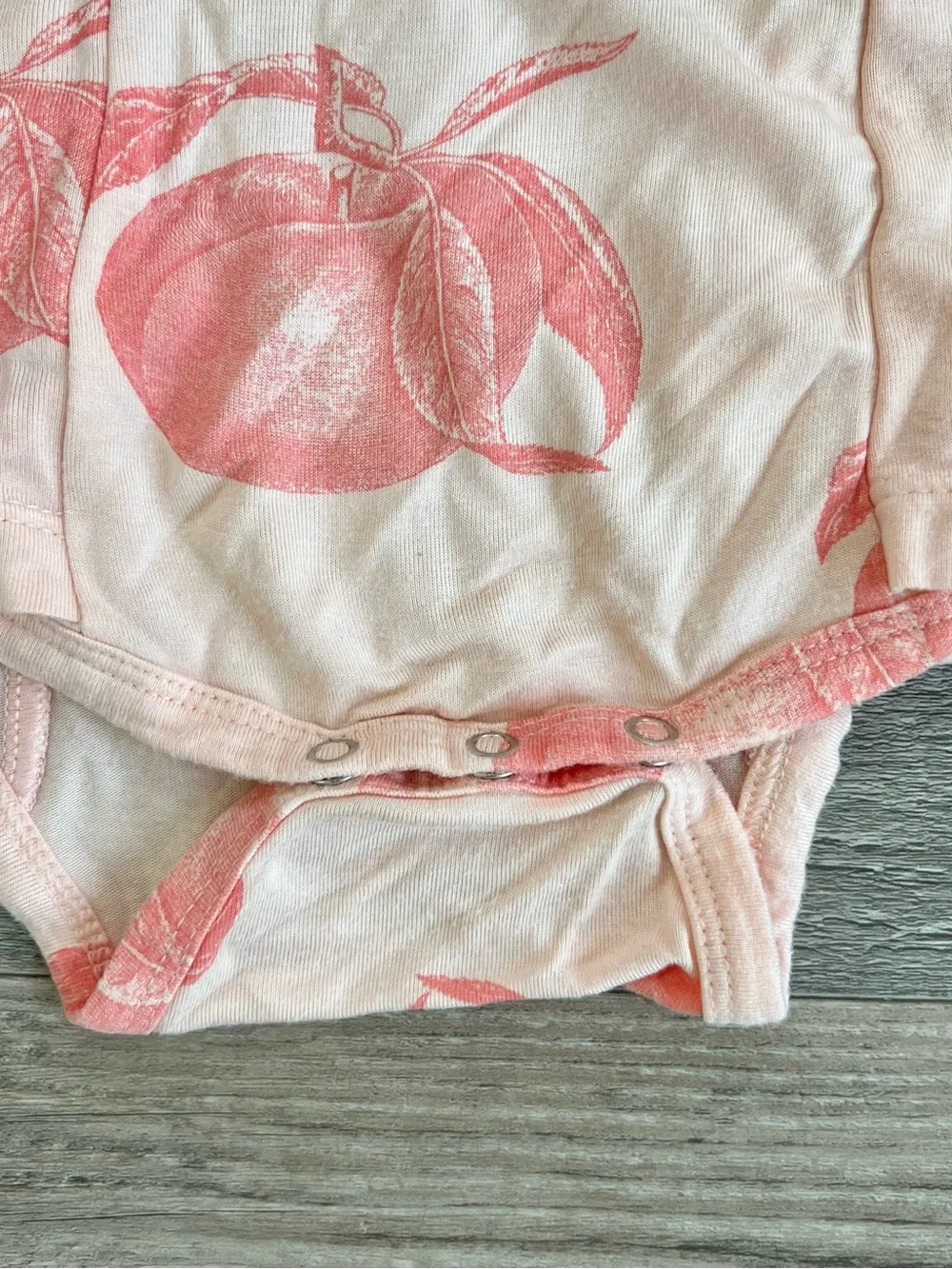 Kate Quinn Bamboo Spaghetti Tie Ballerina Bubble in Vintage Peach Size 2T